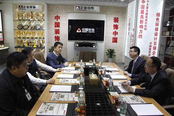 万达酒店建设公司总经理涂建屏一行莅临我公司考察指导